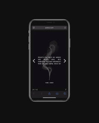 Noire Soiree Digital COnversation Cards ready on display. Black background with deep questions
